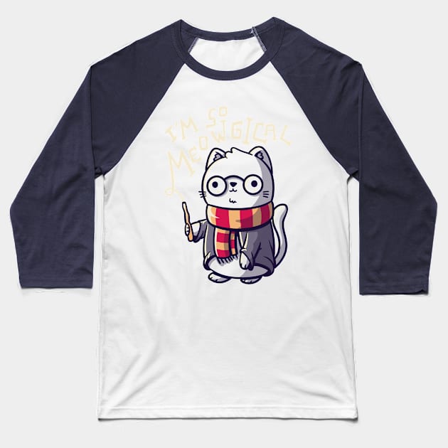 I’m So Meowgical Baseball T-Shirt by koalastudio